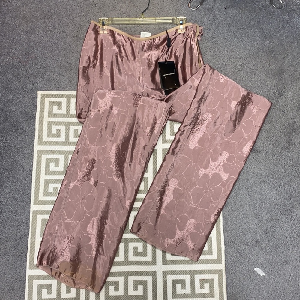 NWT Giorgio Armani Floral Pants — Vintage